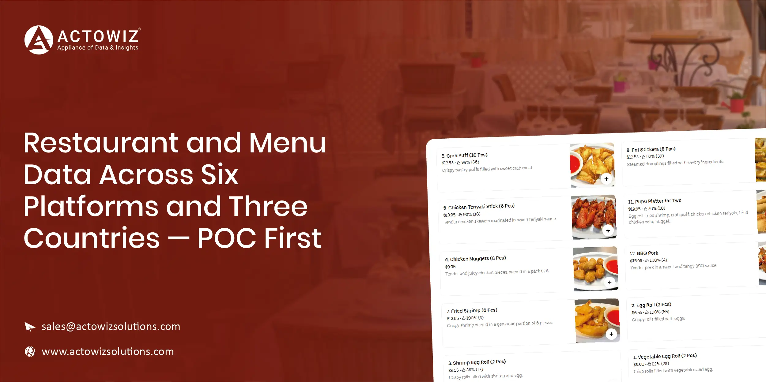 Restaurant and Menu Data Across Six Platforms and Three Countries